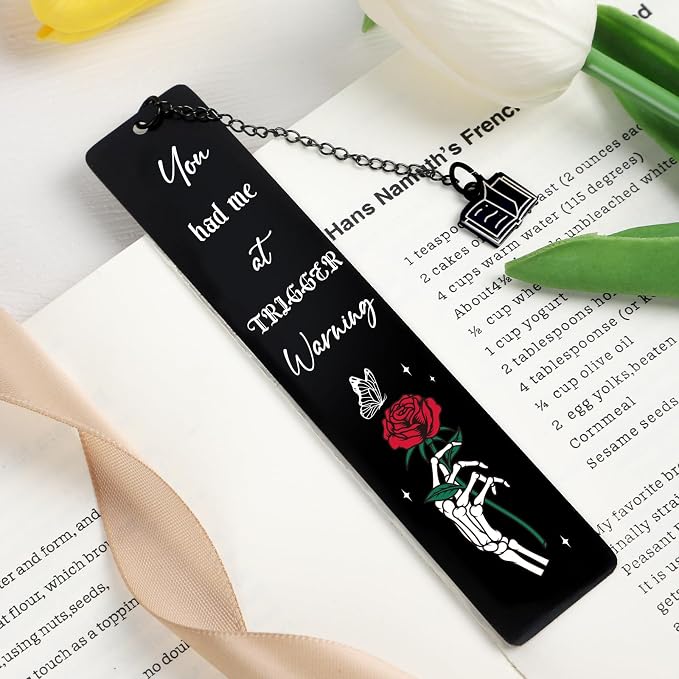 Dark Romance Bookmarks Gifts - Funny Bookmarks for Reading Women Spicy Gothic Book Marks Gifts for Friends Romance Reader Book Lovers Bookworm Birthday Graduation Gift