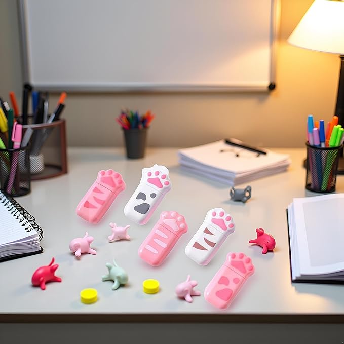 1 Piece Tape Dispenser, Cute Cat Claw Correction Tape White Out Corrector Correction Supplies Student Stationery School Office Supply, Correction Tape, Erasers and Correction Products (Color Random)