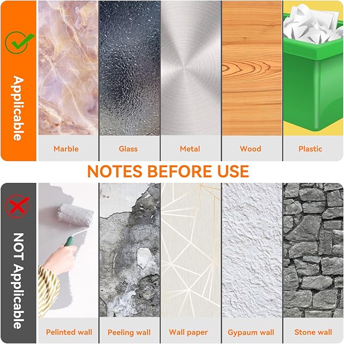 Yeefeoch Double Sided Tape Heavy Duty, mounting Picture Hanging Adhesive Strips, DIY Extra Large Nano Tape for Wall Water Proof/Weather Proof Double Sided Tape, T002 (M, 0.07 in*1.18 in*10 Feet)