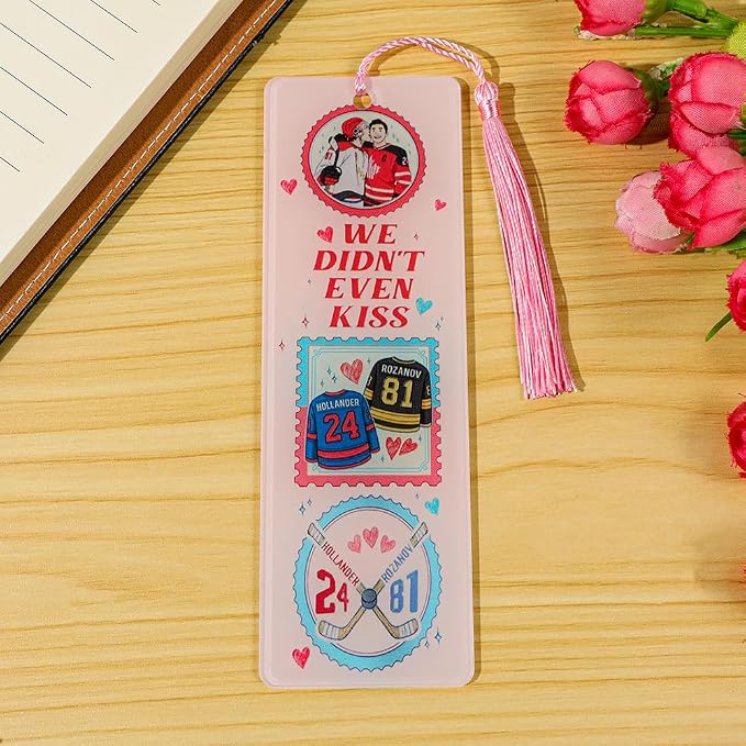 Heated Rivalry Inspired Bookmark Merch Stuff, Ilya Rozanov 81 Shane Hollander 24 Acrylic Bookmarks Gifts Accessories Merchandise for Fans Women Men Easter Birthday Book Lovers (3pcs Style A)