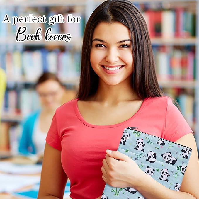Book Sleeve for Book Lovers, Bookish Book Protector, Book Covers for Paperbacks, Washable Fabric, Book Sleeves with Zipper, Medium 11 Inch X 8.7 Inch