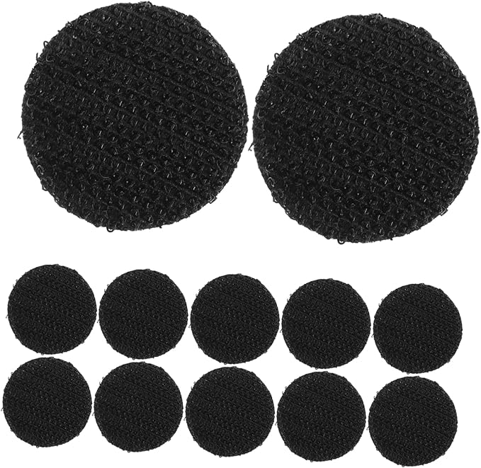 Veemoon 20pcs Heavy Duty Self-Adhesive Hook and Tape for Multi- Use Strong Adhesive Fastener for Mounting and Decoration Dots