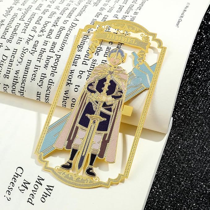 Anime Frieren: Beyond Journey's End Bookmark Stainless Steel Manga Fans Cartoon Fashion Student Scholar Learning Gift (Himmel)
