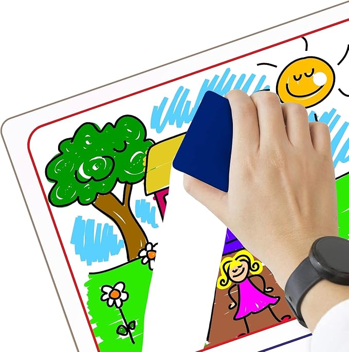 10 Pack Double Sided Whiteboards 9”x12” Story Lined Dry Erase Boards for Kids Writing Board Age 3-5 Practice Drawing Small White Board Teacher Elementary Grade 1 Kindergarten Preschool + Erasers