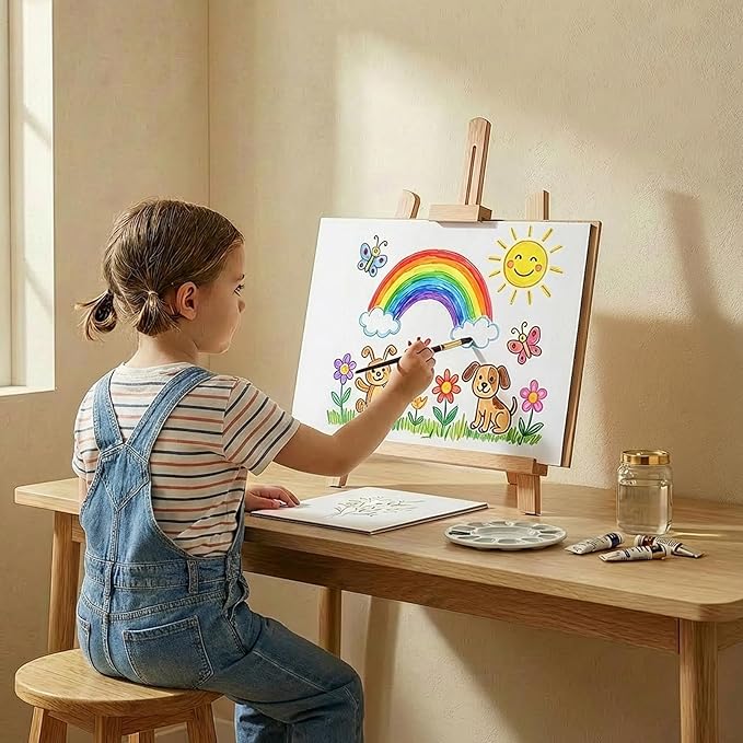Trifold Poster Board 21 x 14 Inches 5 Packs, White Corrugated Display Boards for Presentations, Science Fairs, School Projects, and Business Exhibits