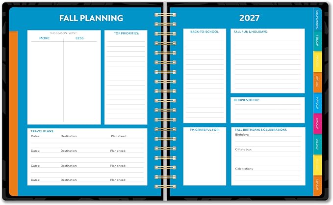 High Note 2027 Planner, 17-Month Weekly & Monthly Hardcover Planner: August 2026 to December 2027, 9" x 10", Organized AF with Notes, Lists & Reference Pages + Sticker Sheet