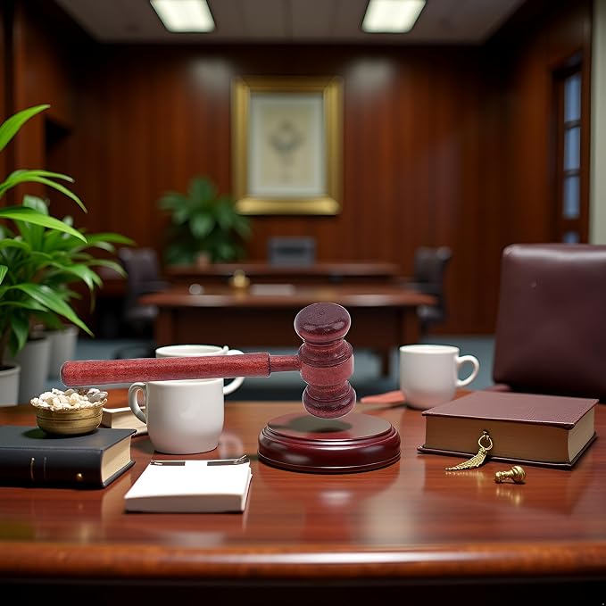 Brown Handmade Wooden Gavel, Auction Gavels, Vintage Judge Gavel, Props and Clothing Accessories, Desk Accessories and Workspace Organizers School Supplies, Decorations