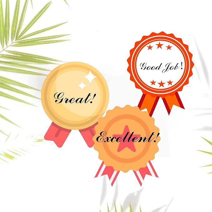 Medal Cutouts Blank Ribbon Award Cutouts 4x6 Inch Honorable Recognition Ribbons DIY Kits for Classroom Student Teacher,9 Designs,54 Pieces