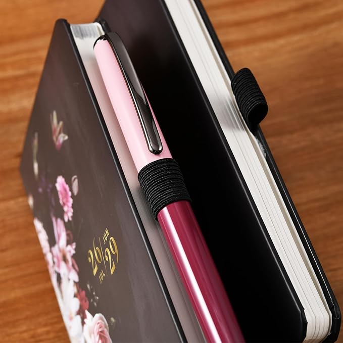 2026-2029 Pocket Planner/Calendar - JUL. 2026 - JUN. 2029, 3.8" x 6.4", 3 Year Monthly Pocket Planner/Calendar, Monthly Calendar with 61 Note Pages, Pen Holder, Elastic Closure, Bookmark