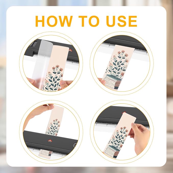 50pcs Bookmark Laminating Pouches, 8.27x2in Hot Laminating Pouches 4.9 Mils Clear Bookmark Sleeves Plastic Thermal Laminating Pockets for Book Lovers Nature Lovers