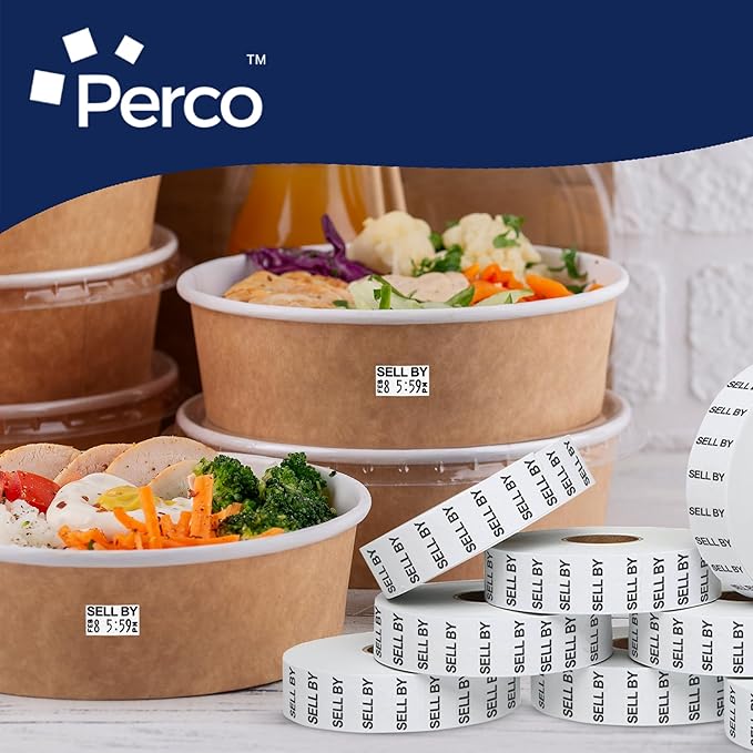 Perco Sell BY Labels for Monarch 1131 Pricing Gun - 8 Sleeve, 160,000 Price Gun Labels
