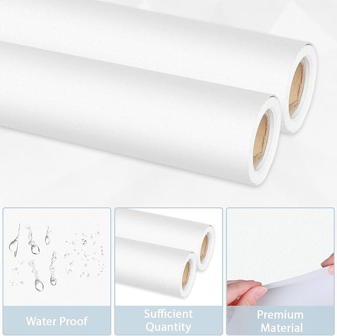 Qyeahkj 2 Rolls White Bulletin Board Paper Roll Outer Space Bulletin Board Background Paper Fade Resistant Classroom Decoration Poster Art Craft Home Wall Education Decoration Supplies 17.7in x 20ft