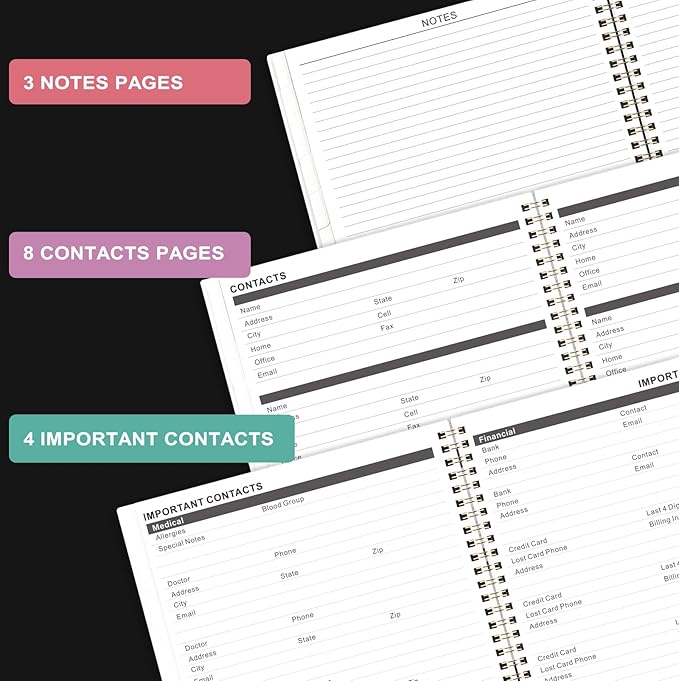 2026-2029 Monthly Planner - 3 Year Monthly Planner 2026-2029, July 2026 - June 2029, 36 Months Calendar with Colorful Tabs & Inner Pocket, 9" x 11"