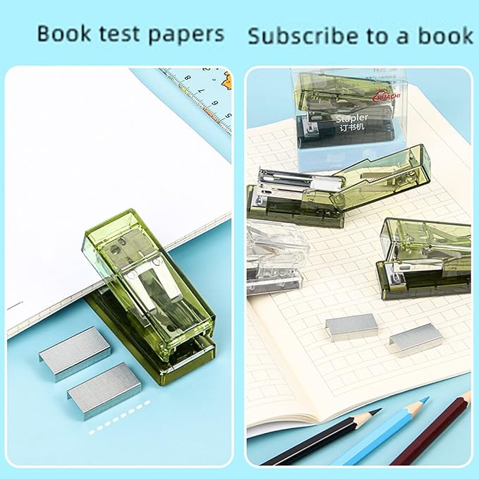 Mini Stapler with 1000 Standard 26/6 Staples,40 Sheet Capacity,Portable Compact Small Cute Stapler for School Travel Office Home Student