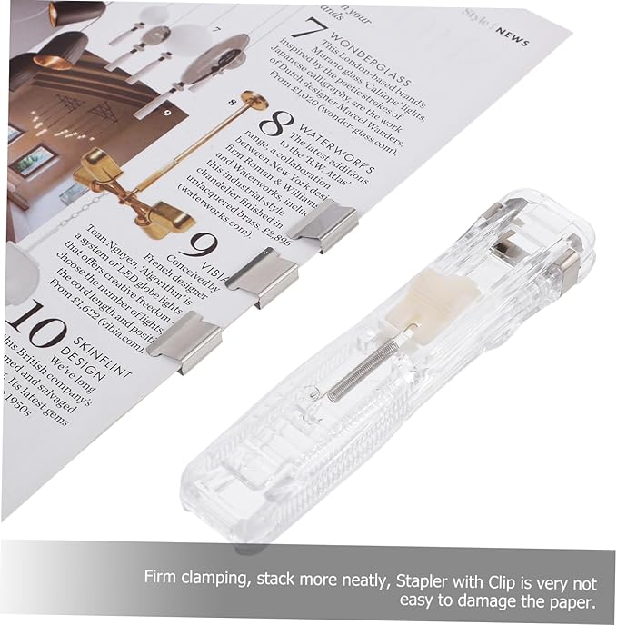 Operitacx 4sets Reusable Office Paper Stapler Paper Clip Stapler Desk Supplies Binding Material