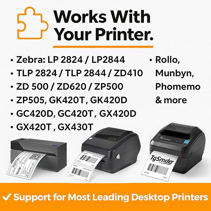 2.25" x 1.25" Direct Thermal Labels – White Peforated Barcode Label Compatible with Zebra, Rollo, MUNBYN Thermal Printers for FBA, UPC, FNSKU Labe | 12 Rolls (1000/Roll) – Total 12000 Labels