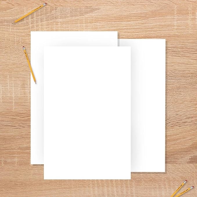 School Smart Folding Bristol Board, 12 x 18 Inches, White, Pack of 100