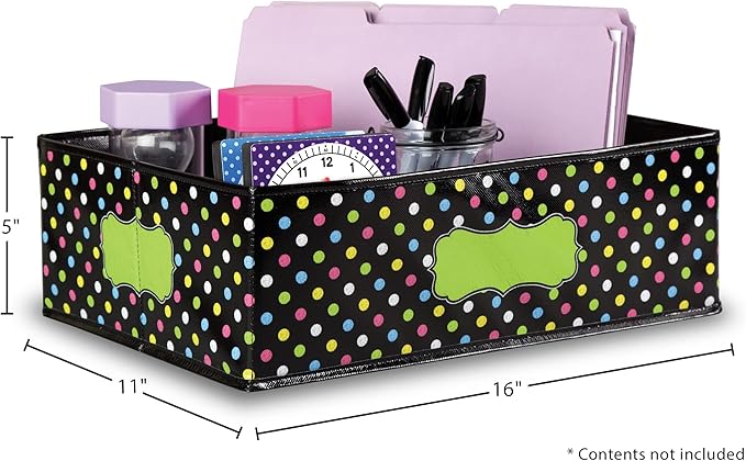 Teacher Created Resources Chalkboard Brights Storage Bin (TCR20765)