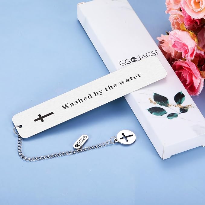 Baptism Gifts for Girl Boys Bookmark Gift for First Communion Christening Gifts for Goddaughter Godson Godchild Baby Girl Adult Baptism Gifts for Women Men Friends Catholic Gifts Religious Bookmarks