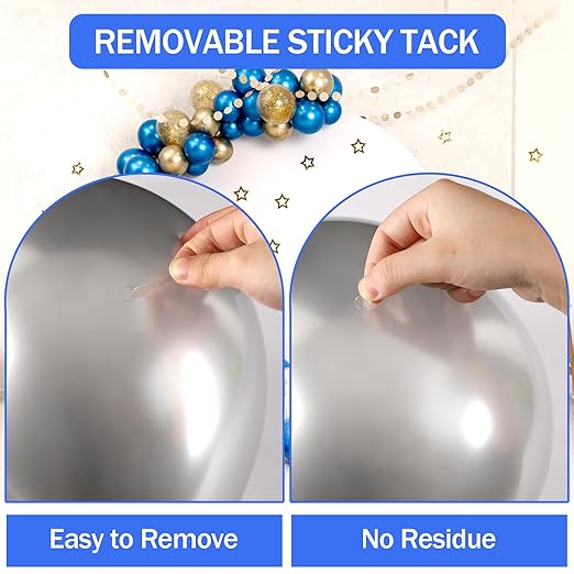 JANYUN 140 Pcs Double Sided Sticky Dots Removable Round Putty Clear Double Sided Tape for Crafts No Trace Sticky Tack Adhesive Tape (15 mm)