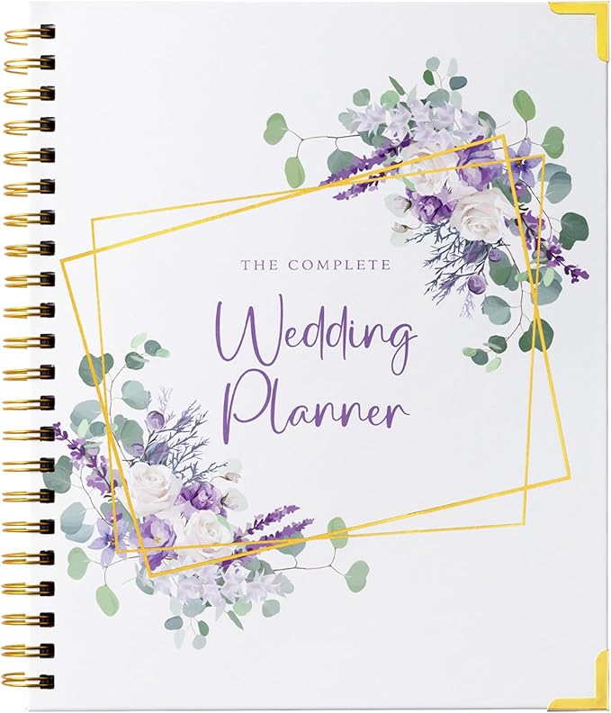 Your Perfect Day Wedding Planner Book and Organizer - Wedding Planner Book - Bridal Planning Binder with Countdown Calendar - Bride Gifts - (Lavender Haze)