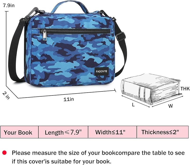 Bible Cover Case for Women Large Bible Cover for Girls Bible Study Supplies Accessories with Handle and Shoulder Strap | Durable