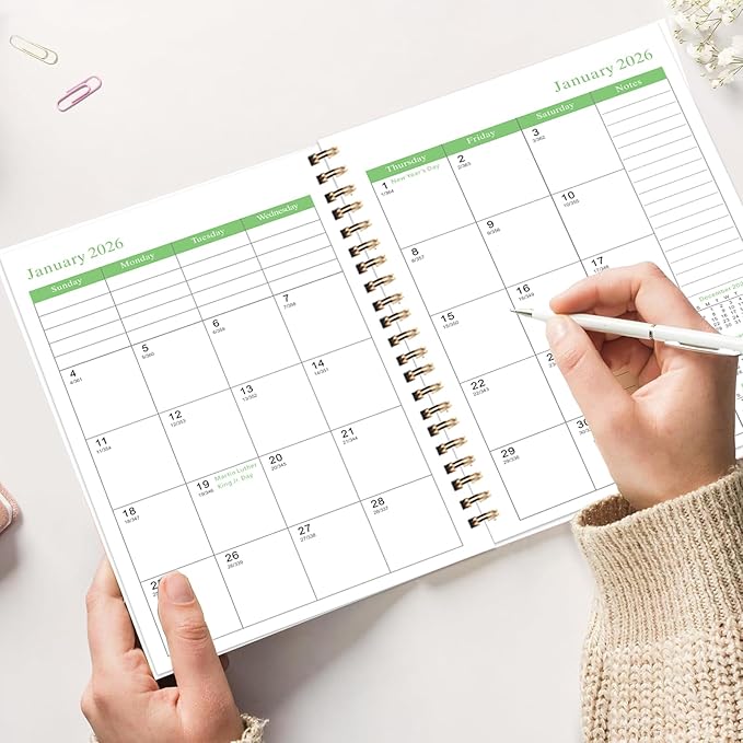 2026-2028 Monthly Planner - 3 Year Monthly Calendar/Planner 2026-2028, 5.9" x 8.5", 36 Month Calendar Planner, Planners with Twin-Wire Binding, Lined Notes Pages