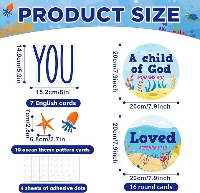 Christian Bulletin Board Decorations Inspirational Jesus Bulletin Board Sets Summer God Says You Are Religious Classroom Wall Decor VBS Motivational Cutouts for Sunday School Home Church Supplies