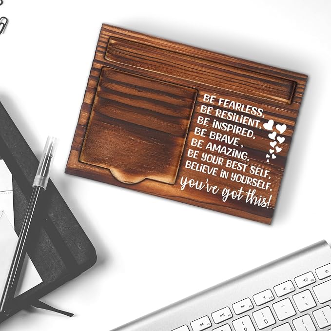 Encouragement Gifts for Men Women, Support, Get Well, Thinking About You, Promotion, Cheer Up Gifts for Him Her Coworker Friends, Kids,Mom,Wife,Husband Office Desk Retro Note Pad Holder VN334
