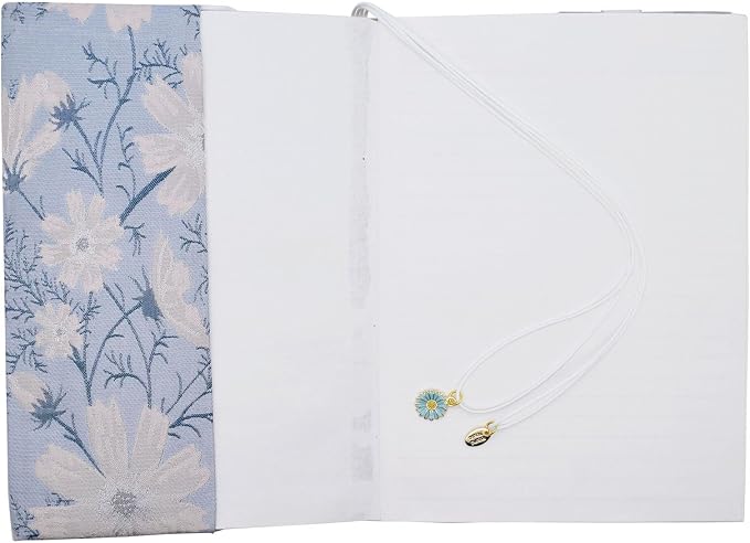 BLBMH A5 Journal Cover | Non-Stretch Fabric Notebook Sleeve with Bookmark, Handmade 5.5x8.3 Washable Privacy Protector for Paperback Bible Hardcover, Gift for Women - Daisy