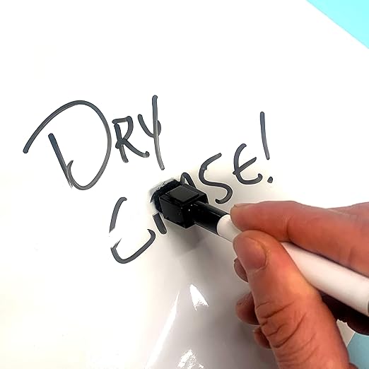 Geyer Instructional Products - 31.5'' x 24'' Portable Static Cling Dry Erase Sheets, Reusable Electrostatic Whiteboard Sheets, Sticks to Any Surface - 15 Pack