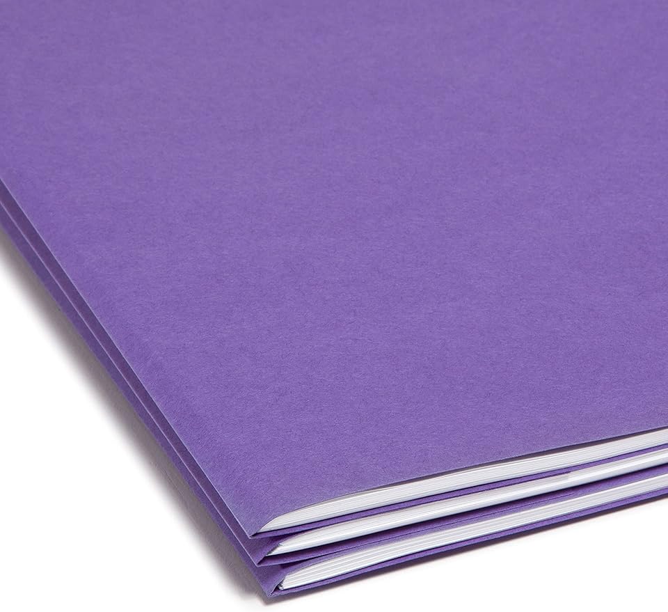 Smead SuperTab Organizer Folder, 1/3-Cut Oversized Tab, 2 Dividers, Letter Size, Assorted Colors, Includes 4 Packs with 3 Folders per Pack, 12 Total Folders (11989)