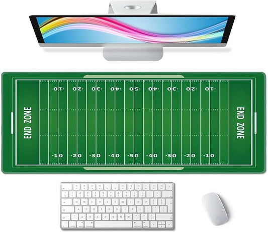 Desk Mat, Large Desk Pad Large Mouse Pad Cute Desk Accessories Home Office Essentials XL Desk Mat Desk Pad Mat for Keyboard Mouse Desk Pads On Top of Desks Computer American Football Field