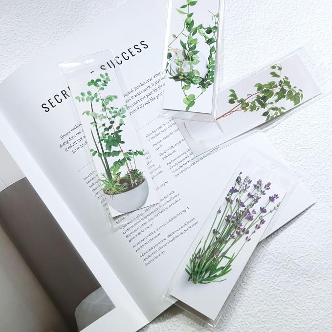 70 Pack Clear Bookmark Sleeves, Plastic Bookmark Packaging, 7.5 x 2.5 Inches