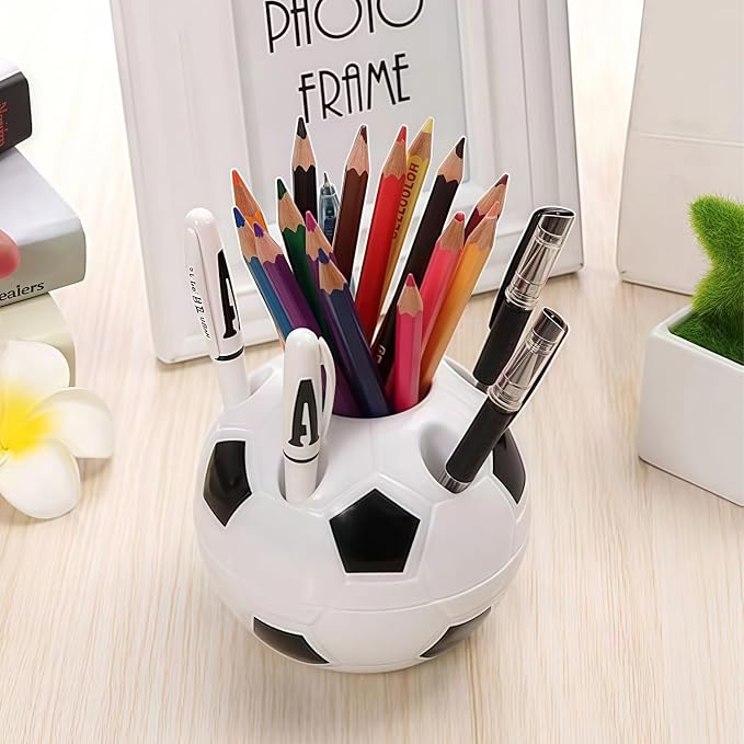 Adorable Cartoons Pencil Holders - Multifunctional Desktop Organizers (Football)