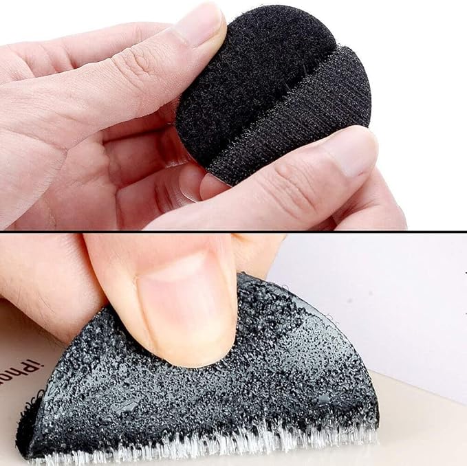 US 20-40 Pack Black Round Self Adhesive Tape Double Sided Sticky Carpet Gripper (2.36 Inch, 40)