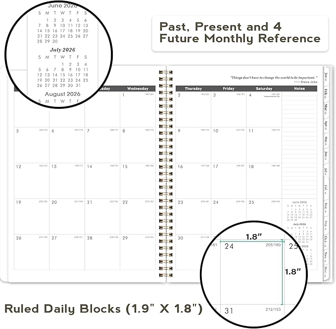 2026-2028 Monthly Planner - 2 Year Monthly Planner from July 2026 to June 2028, Calendar Planners with Tabs, Inner Pocket, 8.5'' x 11''
