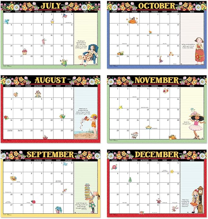 Current 2026-2027 Mary Englebreit Desk Calendar Pad, 11-Inch x 16-1/4-Inch Size, Large 24-Month Bookstore-Quality Calendars for Kitchen & Office