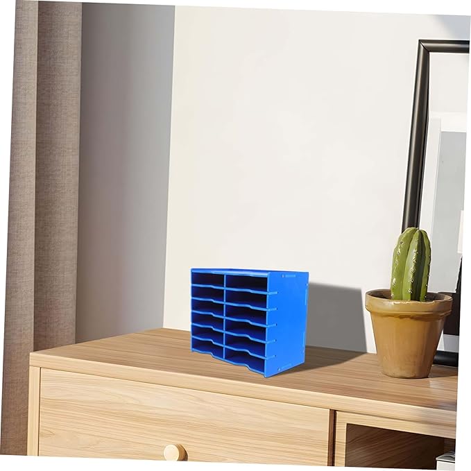 Multi Device Storage Box Stylish Cell Phone Holder for Classroom Meeting Room Easy Assembly Office Organizer with Compartments Space Saving Design for Efficient Workspace