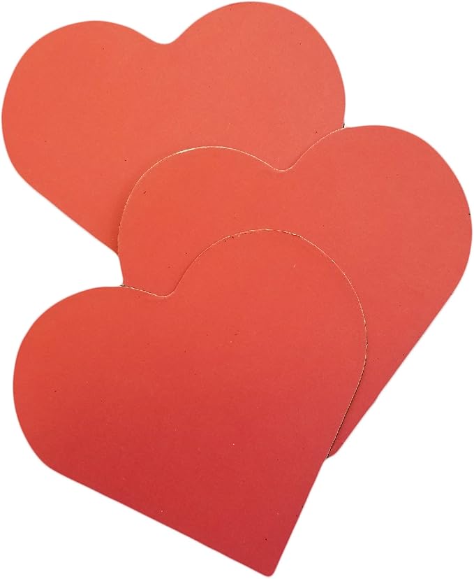 Creative Magnets - Large Single Color Heart- Classroom, Holiday, Kids’ Love and Peace School Craft Projects, Valentine’s Day Craft and Garage Decorations.