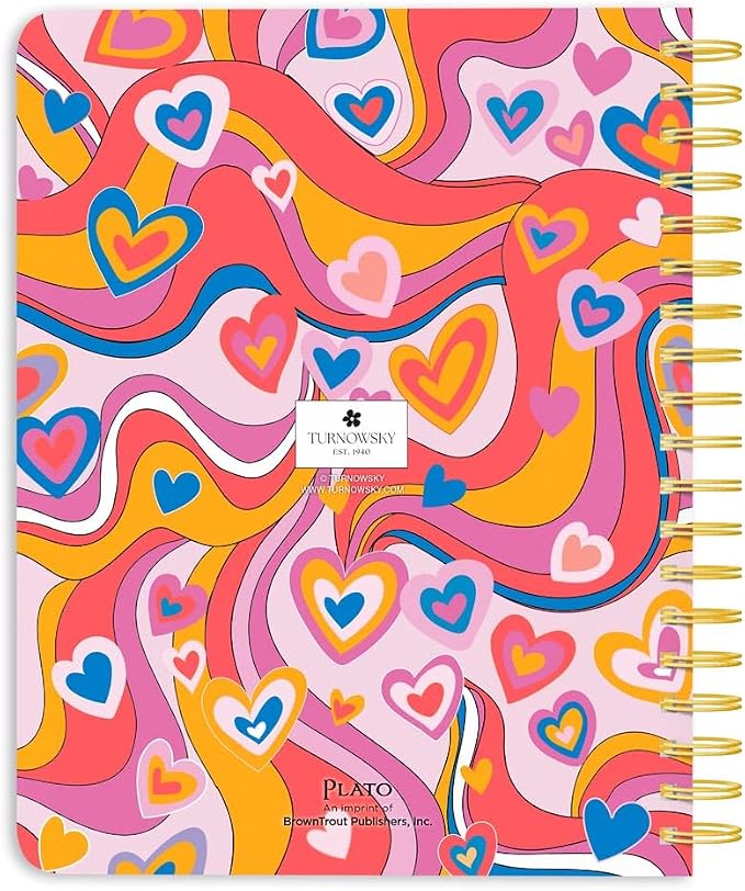 House of Turnowsky OFFICIAL | 2027 6 x 7.75 Inch 18 Months Weekly Desk Planner | Foil Stamped Cover | July 2026 - December 2027 | Plato | Planning Stationery