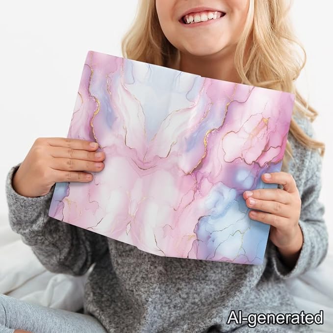 Dreaweet Purple Marble Print Book Cover Book Sleeve for Paperback Book Protector Case Stretchable Hardcover Covers Sleeve for Women Book Lovers
