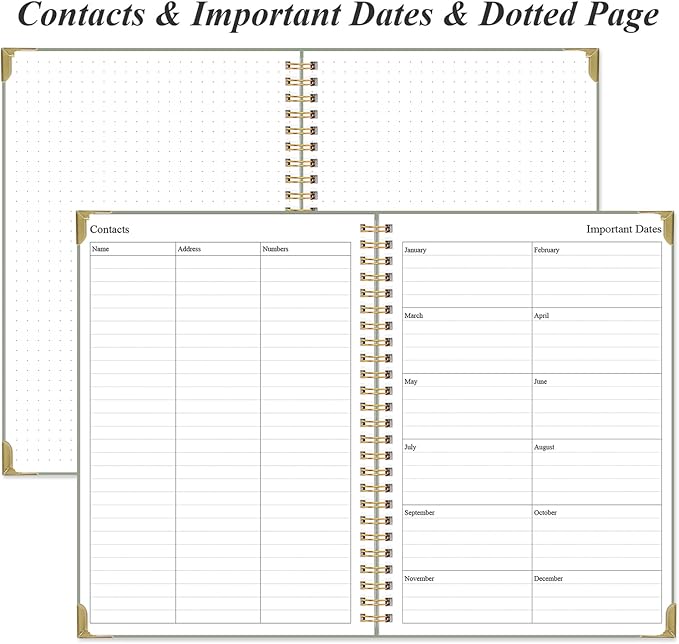 To Do List Notebook - Aesthetic Daily Planner to Easily Organize Your Tasks And Boost Productivity - Undated Planner for School or Office Supplies, 5.8" x 8.5", Green