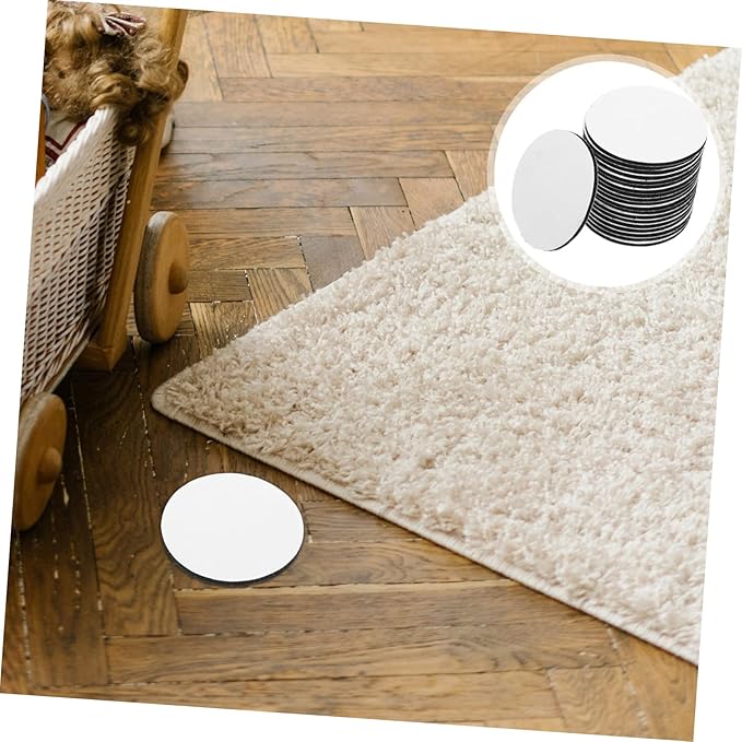 Hemobllo 20pairs Sticky Hook and Loop Adhesive Dots Fasteners for Tablecloth Carpet Bed Fixation