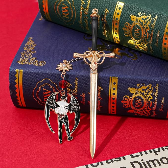 Acotar FAE Romance Metal Bookmark,The Night Court Feysand Fantasy Bookmarks,Reading Gift for Women Book Lovers and Fans of The Court of Thorns and Roses (Cassian)