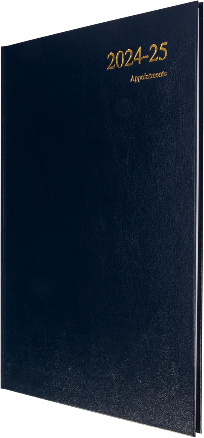 Collins Essential A4 Academic Year 2024-25 Week to View Diary - Dark Blue - Mid Year Academic Planner for Students and Teachers - ESSA43M.65-2425 - July 2024 to July 2025