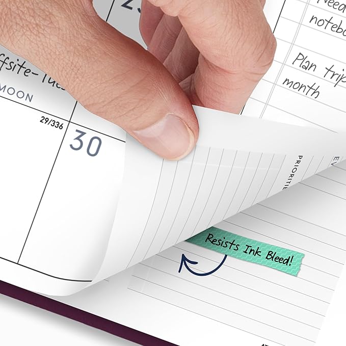AT-A-GLANCE 2027 Appointment Book Planner, Weekly & Monthly, 8.25" x 11", Half-Hourly, Contemporary, Purple (70940X1427)