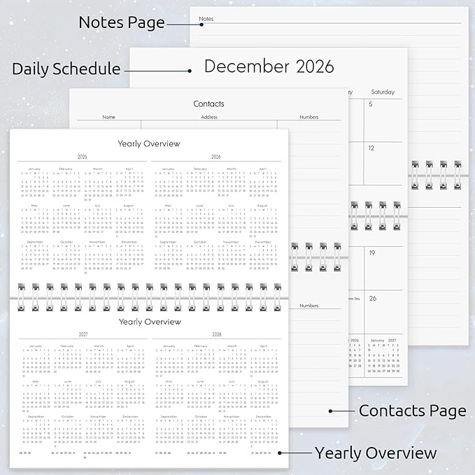 Pocket Calendar 2025-2027, Starry Sky 2025-2027 Monthly Planner -3.7" x 6.7" for Purse, Runs from July 2025 Until December 2027, Monthly Planner Pocket Size with Coil Organizing & Planning