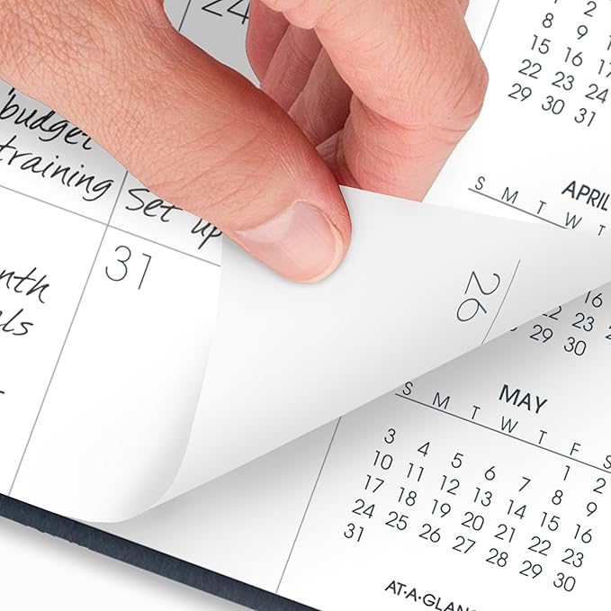 AT-A-GLANCE 2026 Planner, Monthly, 15-Month, 9" x 11", Large, Navy (702602026)