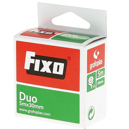 FIXO Duo 75600600 Double Sided Adhesive Tape, 30 mm x 5 m, Acid and Lignine Free, Perfect for Crafts with EVA Rubber and Scrapbooking